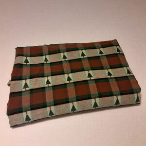 Vintage Martha Stewart Winter Tablecloth Oval Masculine Lodge
